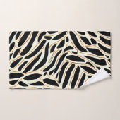 抽象芸術葉パターン バスタオルセット (ハンドタオル)