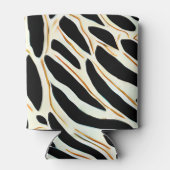 抽象芸術葉パターン 缶クーラー (裏面)