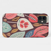 抽象芸術葉パターン Case-Mate iPhoneケース (裏面(横))