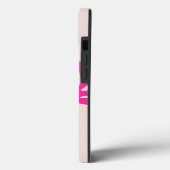 抽象芸術葉ピンクオレンモダンジシェイプ切り出し Case-Mate iPhoneケース (裏面 / 左)