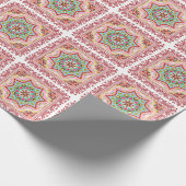 抽象芸術葉多様なパターン ラッピングペーパー (角)