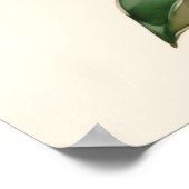 抽象芸術葉水の色3:2 ポスター (角)