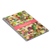 抽象芸術葉絵を描（ばちゃばちゃ）跳ねる秋の色名 ノートブック (右側)