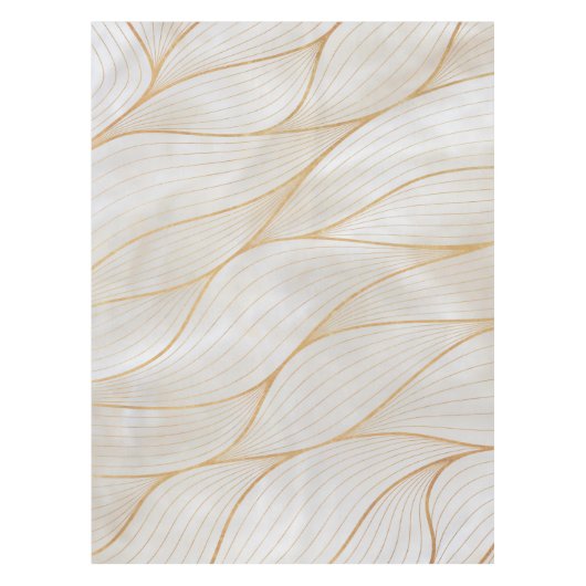 抽象芸術葉金ゴールドアートワーク |テーブルクロス テーブルクロス (正面)