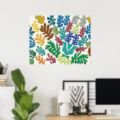 抽象芸術葉2 ポスター (ホームオフィス)