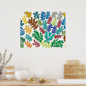 抽象芸術葉2 ポスター (キッチン)