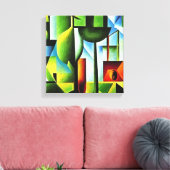 抽象芸術葉 キャンバスプリント (インサイチュ (リビング))