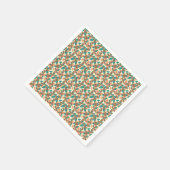 抽象芸術葉 スタンダードカクテルナプキン (角)