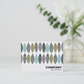 抽象芸術葉 – テクスチャ葉付き01 名刺 (スタンド正面)