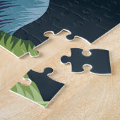 抽象芸術葉:ポリゴンラインをシームレスに接続。 ジグソーパズル (側面)