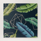 抽象芸術葉:ポリゴンラインをシームレスに接続。 ジグソーパズル (縦)