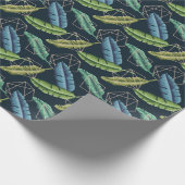 抽象芸術葉：ポリゴンラインをシームレスに接続。 ラッピングペーパー (角)