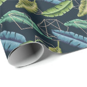 抽象芸術葉：ポリゴンラインをシームレスに接続。 ラッピングペーパー (ロールコーナー)