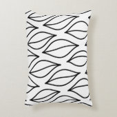 抽象芸術葉。ヴィンテージ構造手引き海 アクセントクッション (正面(垂直))