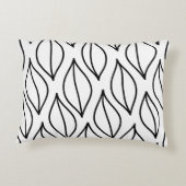 抽象芸術葉。ヴィンテージ構造手引き海 アクセントクッション (裏面)