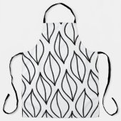 抽象芸術葉。ヴィンテージ構造手引き海 エプロン (正面)