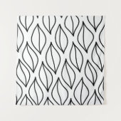 抽象芸術葉。ヴィンテージ構造手引き海 タペストリー (正面)