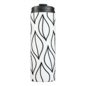 抽象芸術葉。ヴィンテージ構造手引き海 タンブラー (正面)