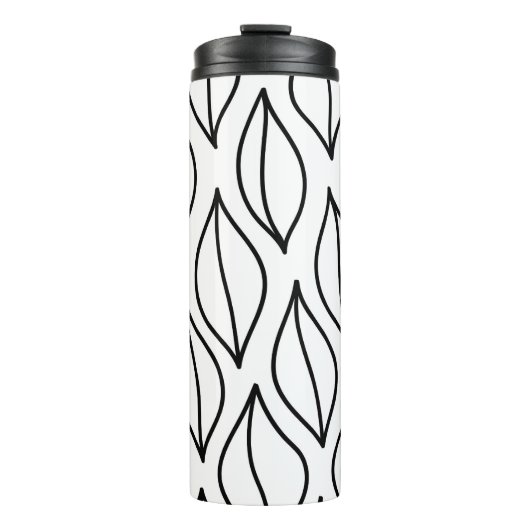 抽象芸術葉。ヴィンテージ構造手引き海 タンブラー (正面)