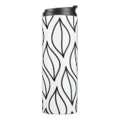 抽象芸術葉。ヴィンテージ構造手引き海 タンブラー (回転左)