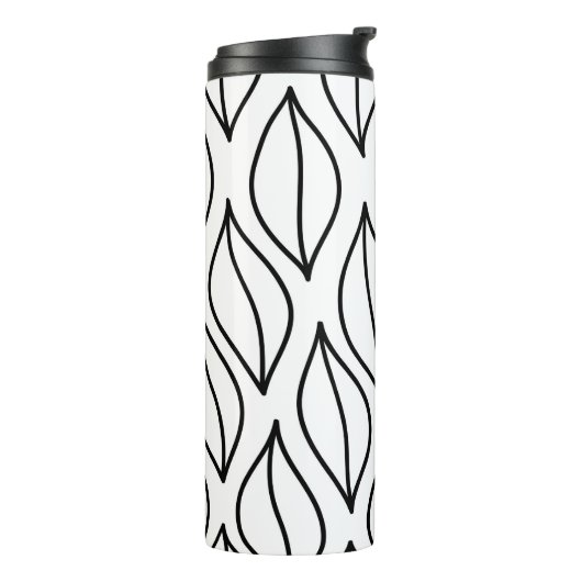 抽象芸術葉。ヴィンテージ構造手引き海 タンブラー (回転左)