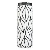 抽象芸術葉。ヴィンテージ構造手引き海 タンブラー (裏面)