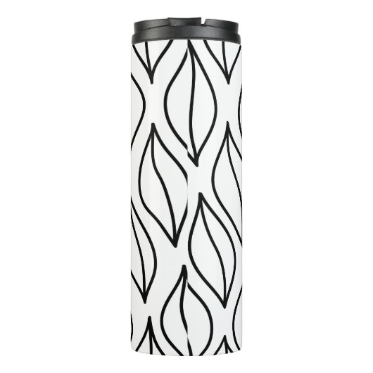 抽象芸術葉。ヴィンテージ構造手引き海 タンブラー (裏面)