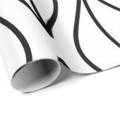 抽象芸術葉。ヴィンテージ構造手引き海 ラッピングペーパー (ロールコーナー)