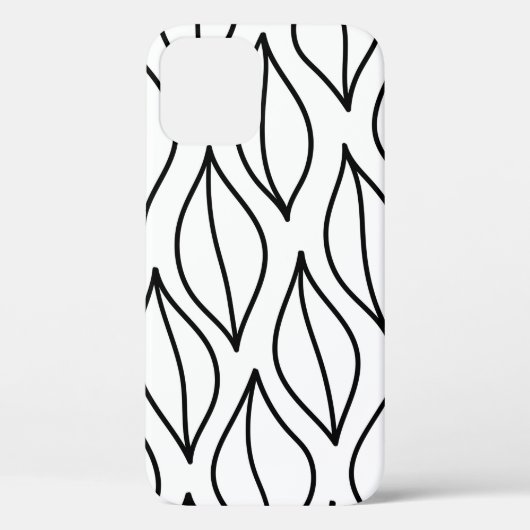 抽象芸術葉。ヴィンテージ構造手引き海 Case-Mate iPhoneケース (裏面)