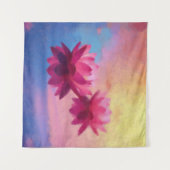 抽象芸術蓮の花 タペストリー (正面(横))