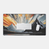 抽象芸術薄明 デスクマット (キーボード&マウス)