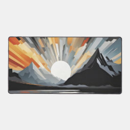 抽象芸術薄明 デスクマット