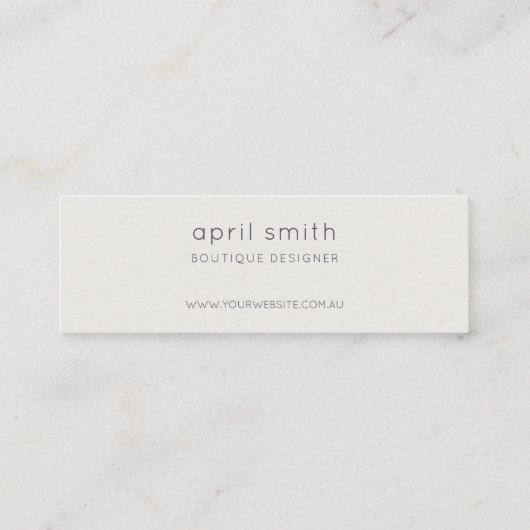 抽象芸術薄紫ブラシストークご注文ありがとうございます スキニー名刺 (裏面)