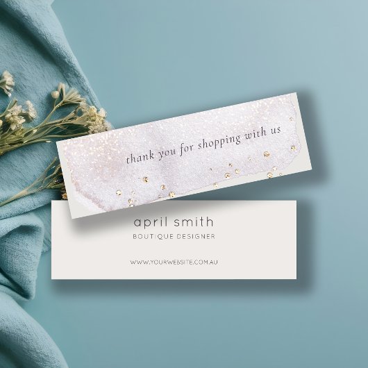 抽象芸術薄紫ブラシストークご注文ありがとうございます スキニー名刺