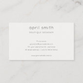 抽象芸術薄紫ブラシストーク水彩アポイントメント 名刺 (裏面)