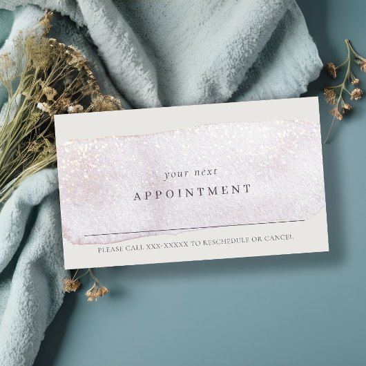 抽象芸術薄紫ブラシストーク水彩アポイントメント 名刺