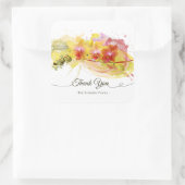 抽象芸術蘭カラスプラッシュ書道 スクエアシール (バッグ)