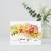 抽象芸術蘭カラスプラッシュ書道 ポストカード (スタンド正面)