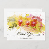 抽象芸術蘭カラスプラッシュ書道 ポストカード (正面/裏面)