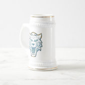 抽象芸術虎プリント ビールジョッキ (正面左)