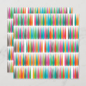 抽象芸術虹の滴カラフルモダン模様 (正面/裏面)