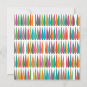 抽象芸術虹の滴カラフルモダン模様 (裏面)