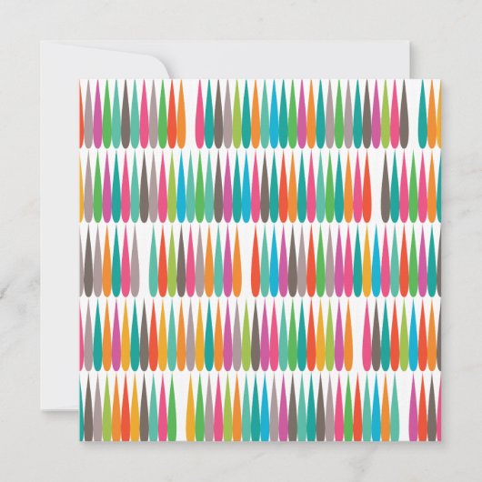 抽象芸術虹の滴カラフルモダン模様 (正面)