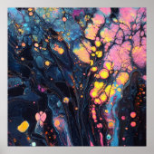 抽象芸術虹彩画のポスター ポスター (正面)