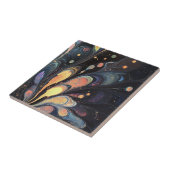 抽象芸術虹彩色のアートタイル タイル (側面)