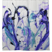 抽象芸術虹彩花シャワーカーテン シャワーカーテン (正面)