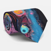 抽象芸術虹色のアートネックタイ ネクタイ (ロール)