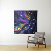 抽象芸術虹色アートタペストリー タペストリー (インサイチュ(横))