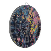 抽象芸術虹色アートダーツボード ダーツボード (正面左)