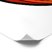 抽象芸術虹 ポスター (角)